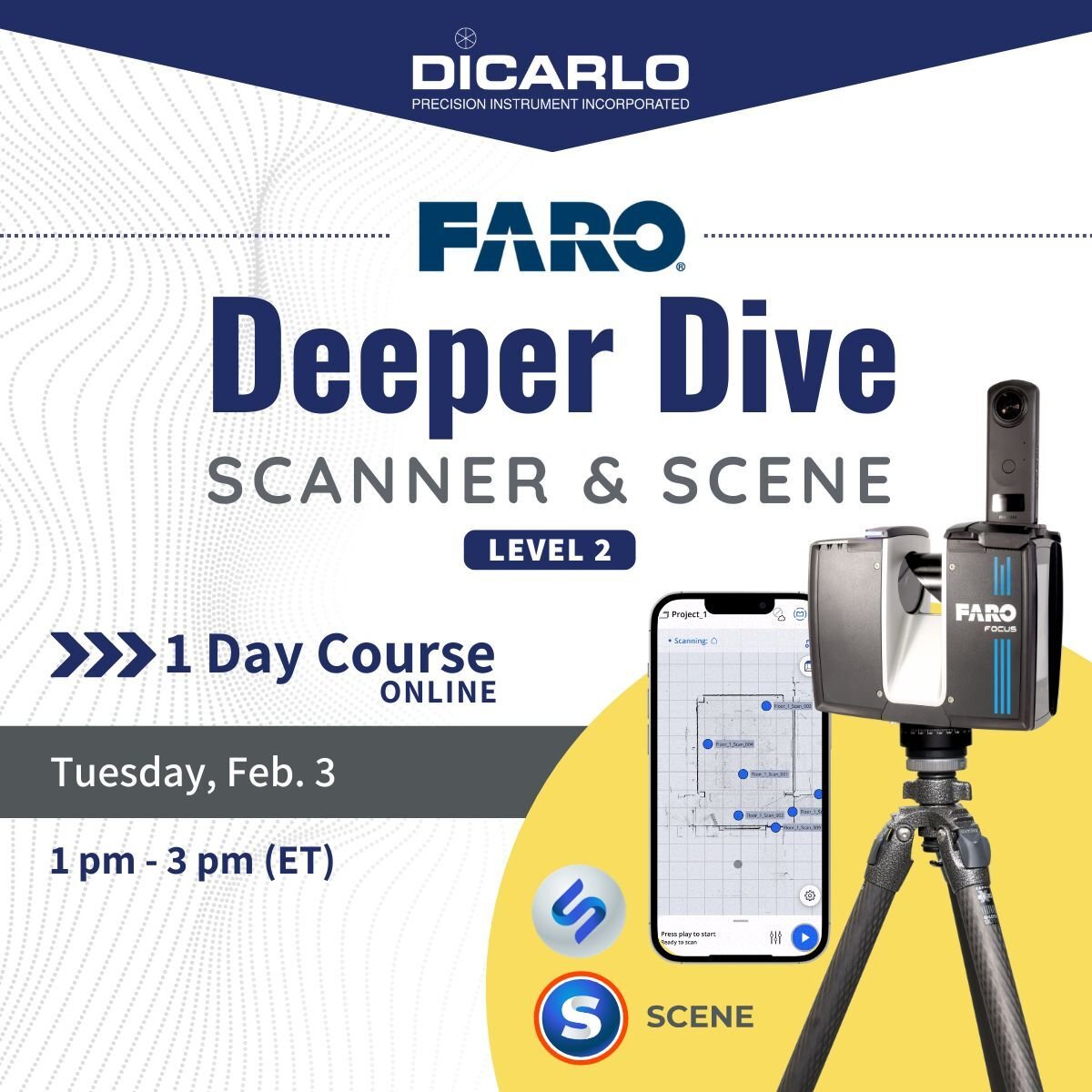 FARO Deeper Dive Scanner & Scene Level 2 Class