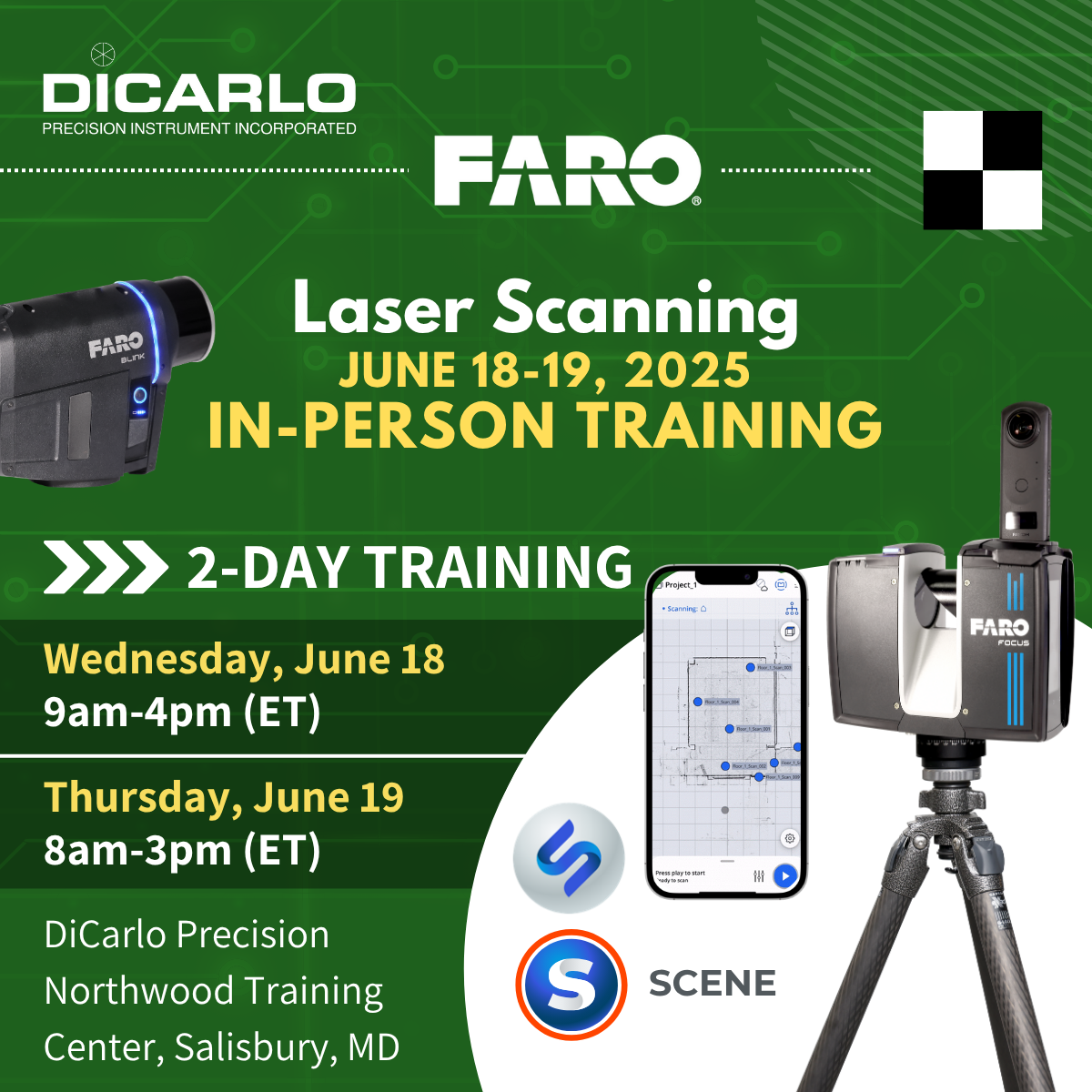 FARO Laser Scanning Training June 18-19 In-person
